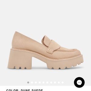 Dolce Vita Halona Platform Loafer in Dune Suede